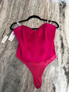 Babaton Fuchsia One-Piece Bodysuit